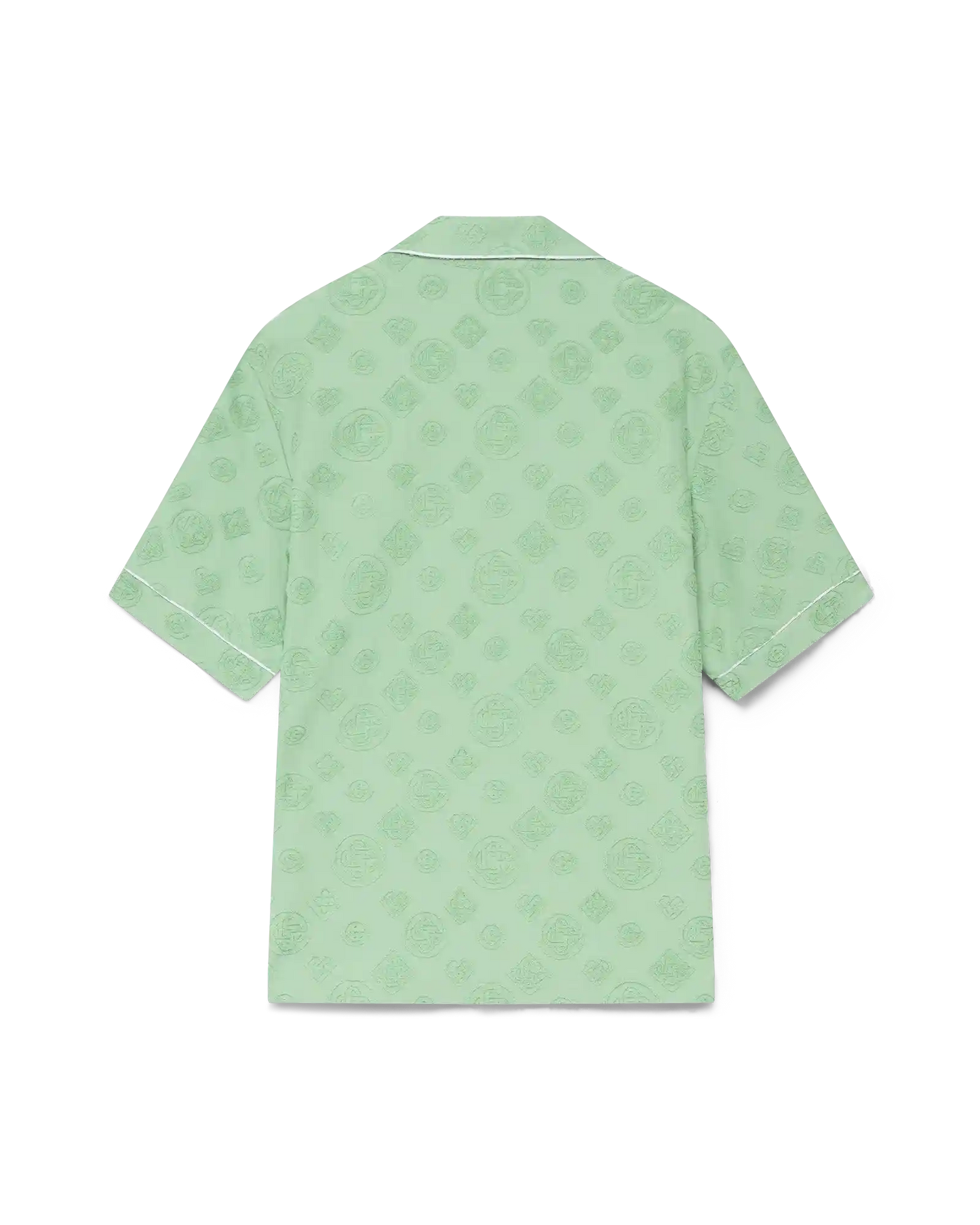 Towelling Monogram Short Sleeve Shirt