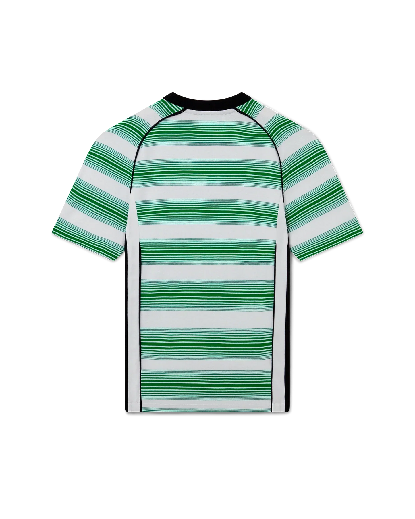 Gradient Stripe Panelled Short Sleeve T-Shirt