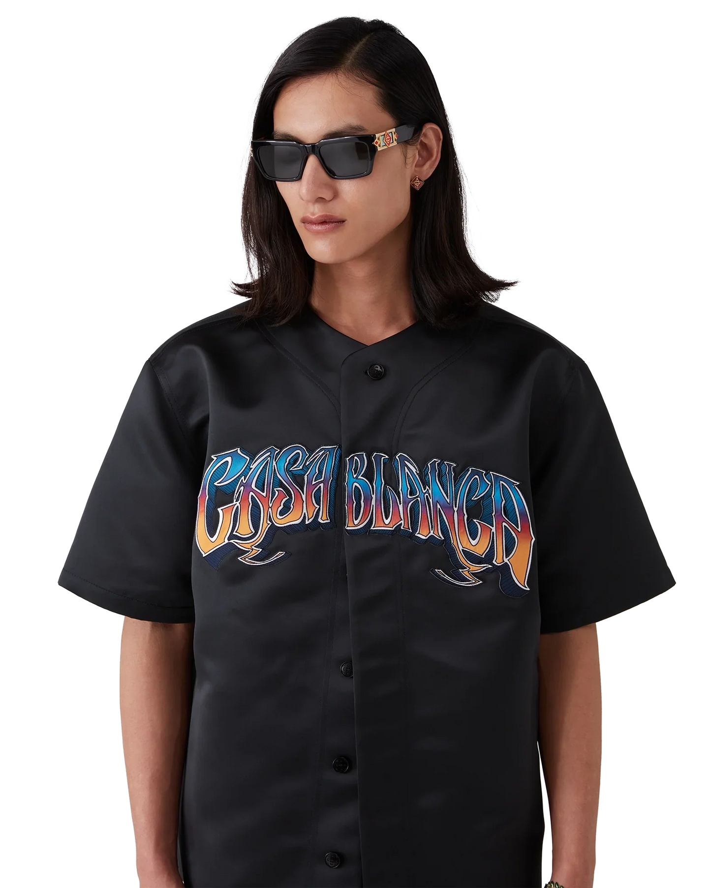 Gothic Baseball Short Sleeve Shirt