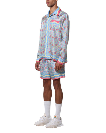 Candy Ping Pong Silk Shirt