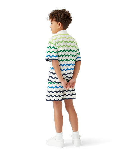 Children's Gradient Wave Knit Shorts