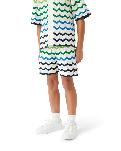 Children's Gradient Wave Knit Shorts
