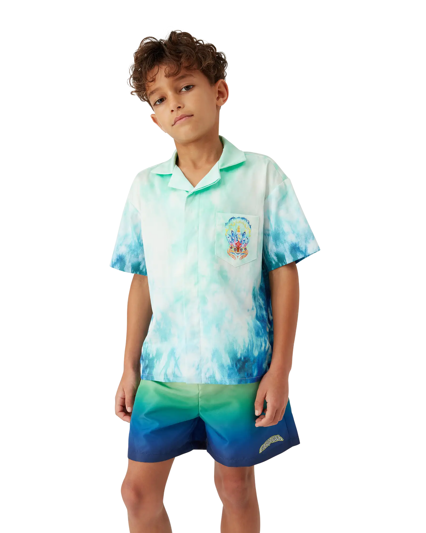 Children's Surf Lotus Short Sleeve Shirt