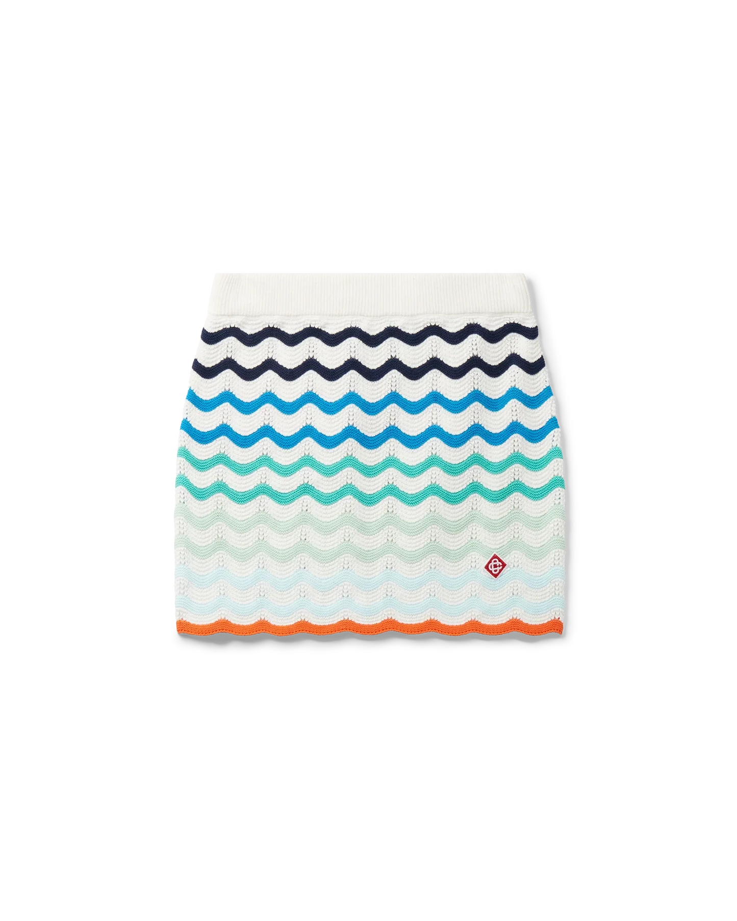Gradient Wave Crochet Skirt