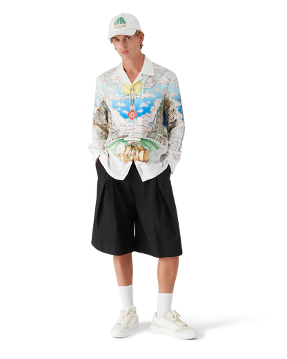 Paris Store Long Sleeve Silk Shirt