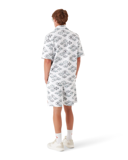 Jacquard Motif Short Sleeve Shirt
