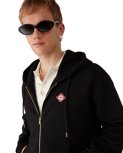Diamond Logo Zip Hooded Sweatshirt