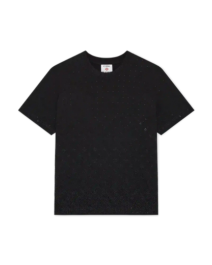 Crystal Monogram Logo Short Sleeve T-Shirt