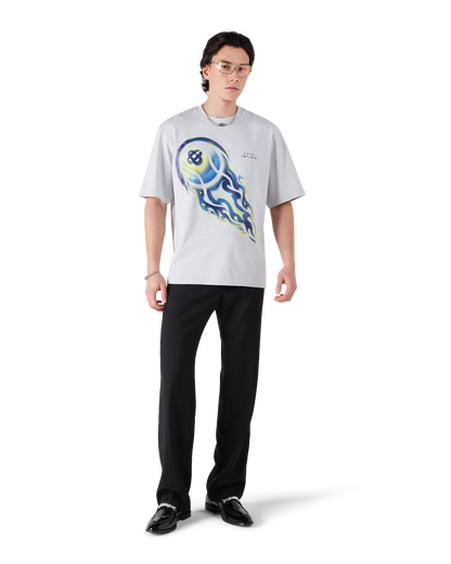 Flaming Tennis Ball Oversized Short Sleeve T-Shirt