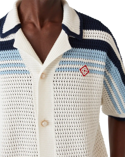 Tennis Cotton Crochet Short Sleeve Shirt