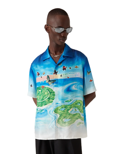 Beyond Destiny Short Sleeve Silk Shirt