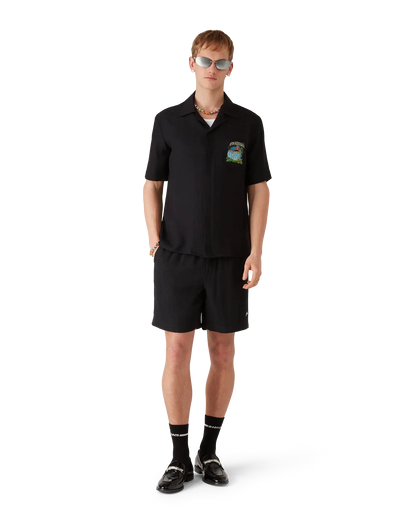 Volcano Short Sleeve Jacquard Shirt