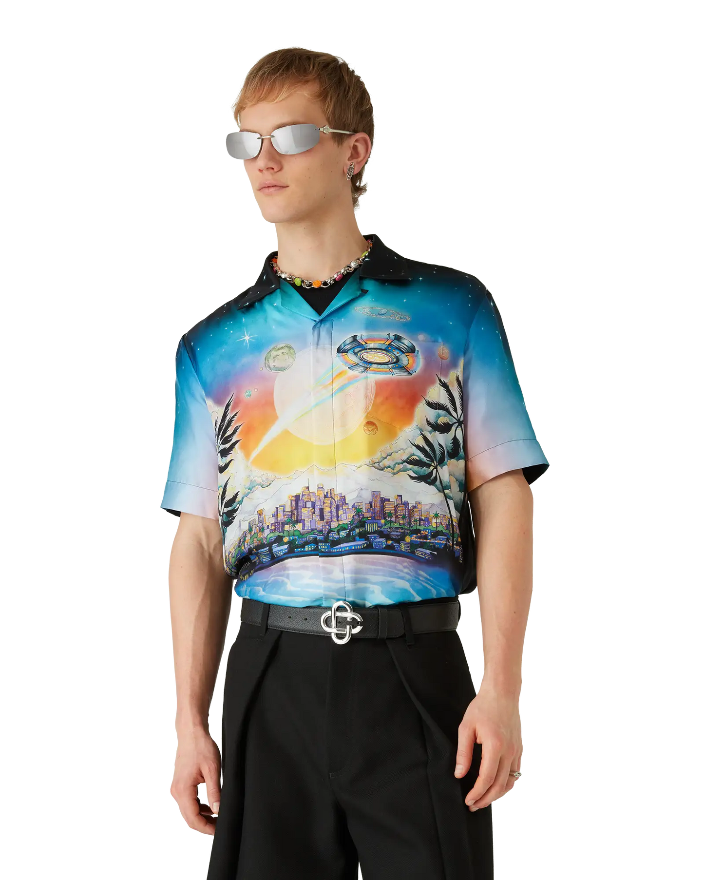 La Prémonition Short Sleeve Silk Shirt