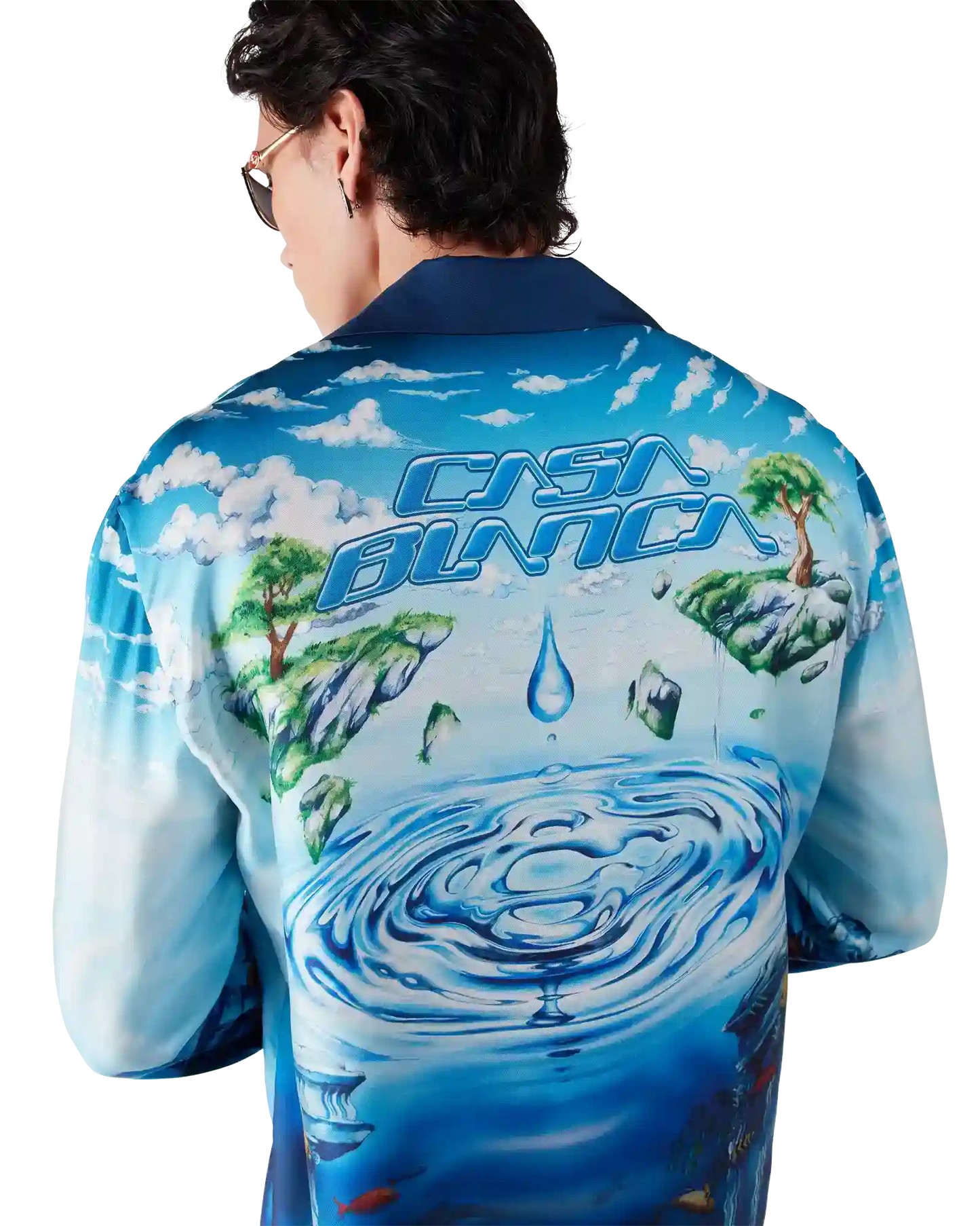 Lost Atlantis Long Sleeve Silk Shirt