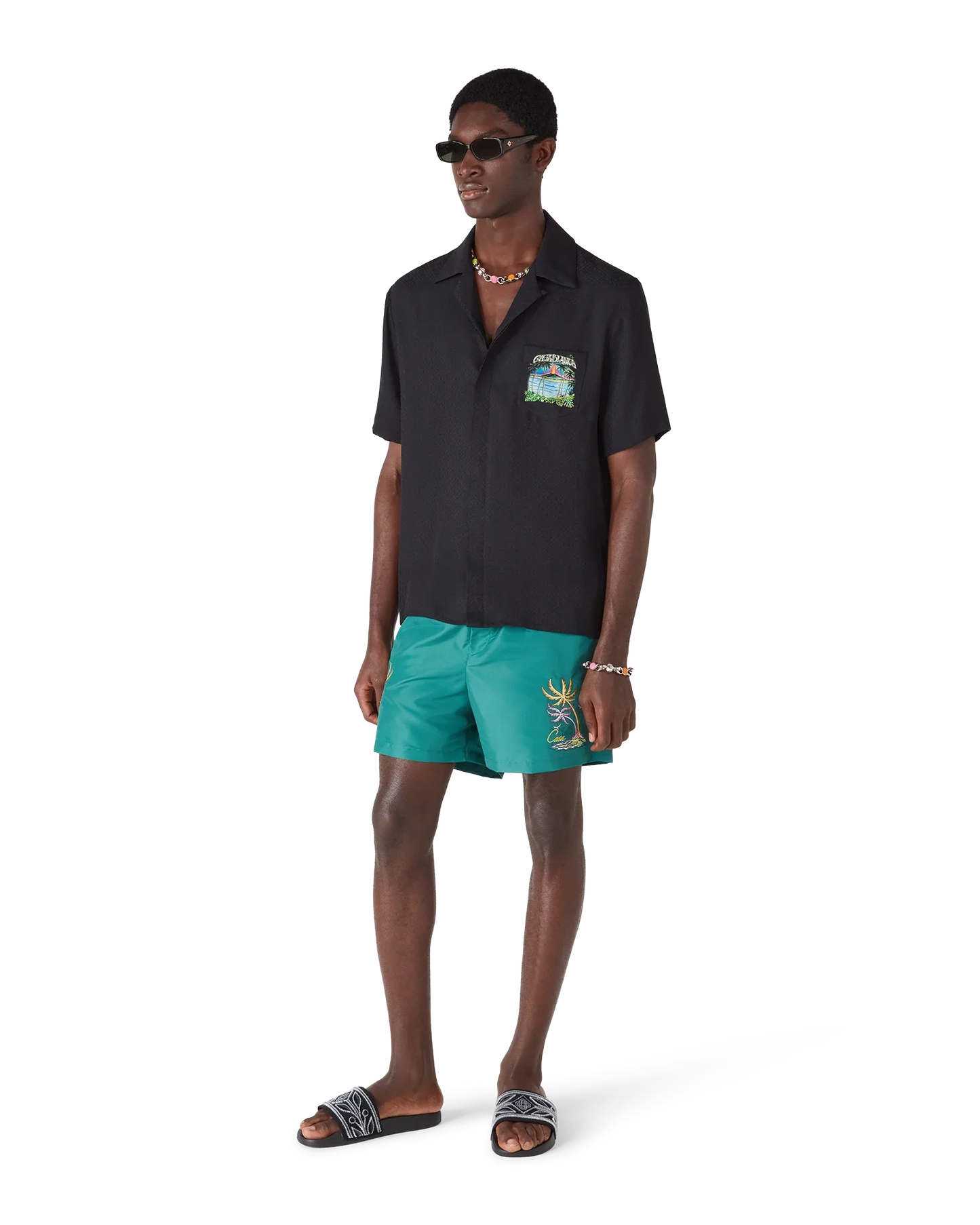 Casa Embroidery Swim Shorts