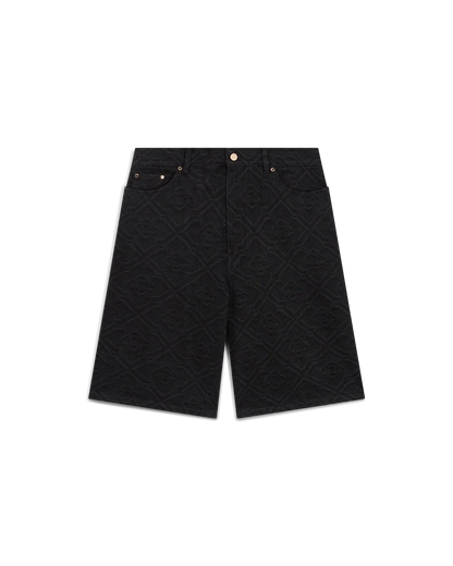 Laser Monogram Denim Shorts