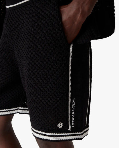 Black Mesh Shorts