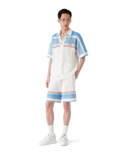 Cotton Tennis Crochet Shorts