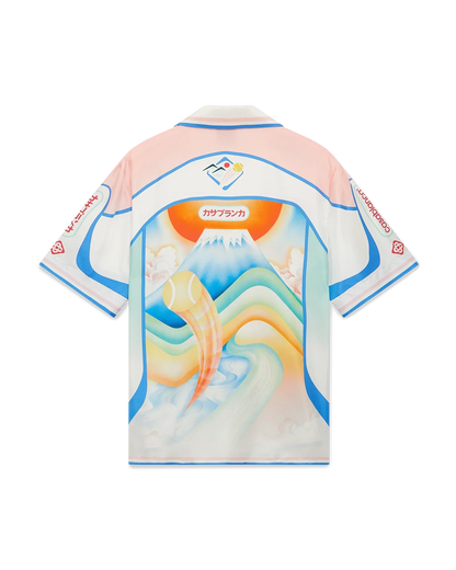 Fuji Dream Short Sleeve Silk Shirt
