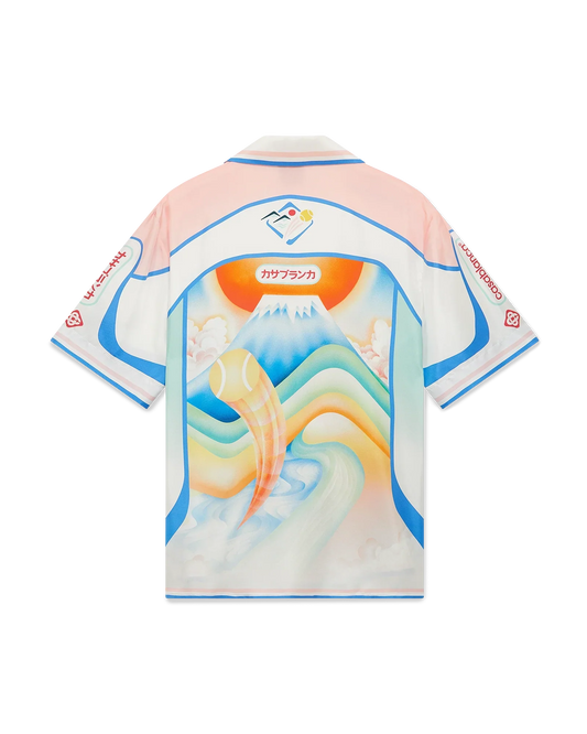 Fuji Dream Short Sleeve Silk Shirt