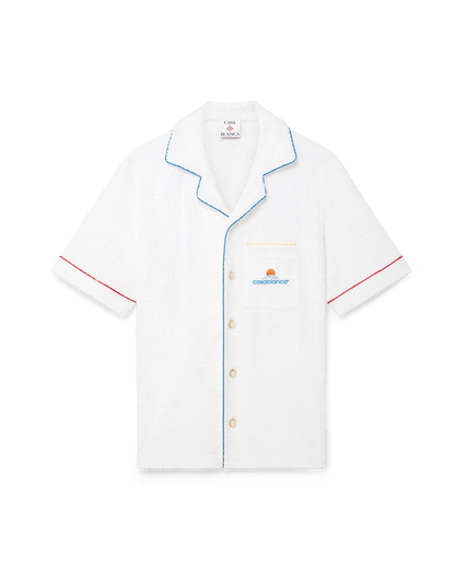 Monogram Jacquard Short Sleeve Towelling Shirt