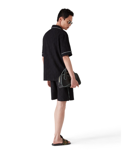 Monogram Jacquard Short Sleeve Towelling Shirt
