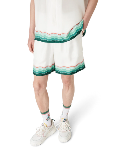 Montagne Ondulee Silk Shorts