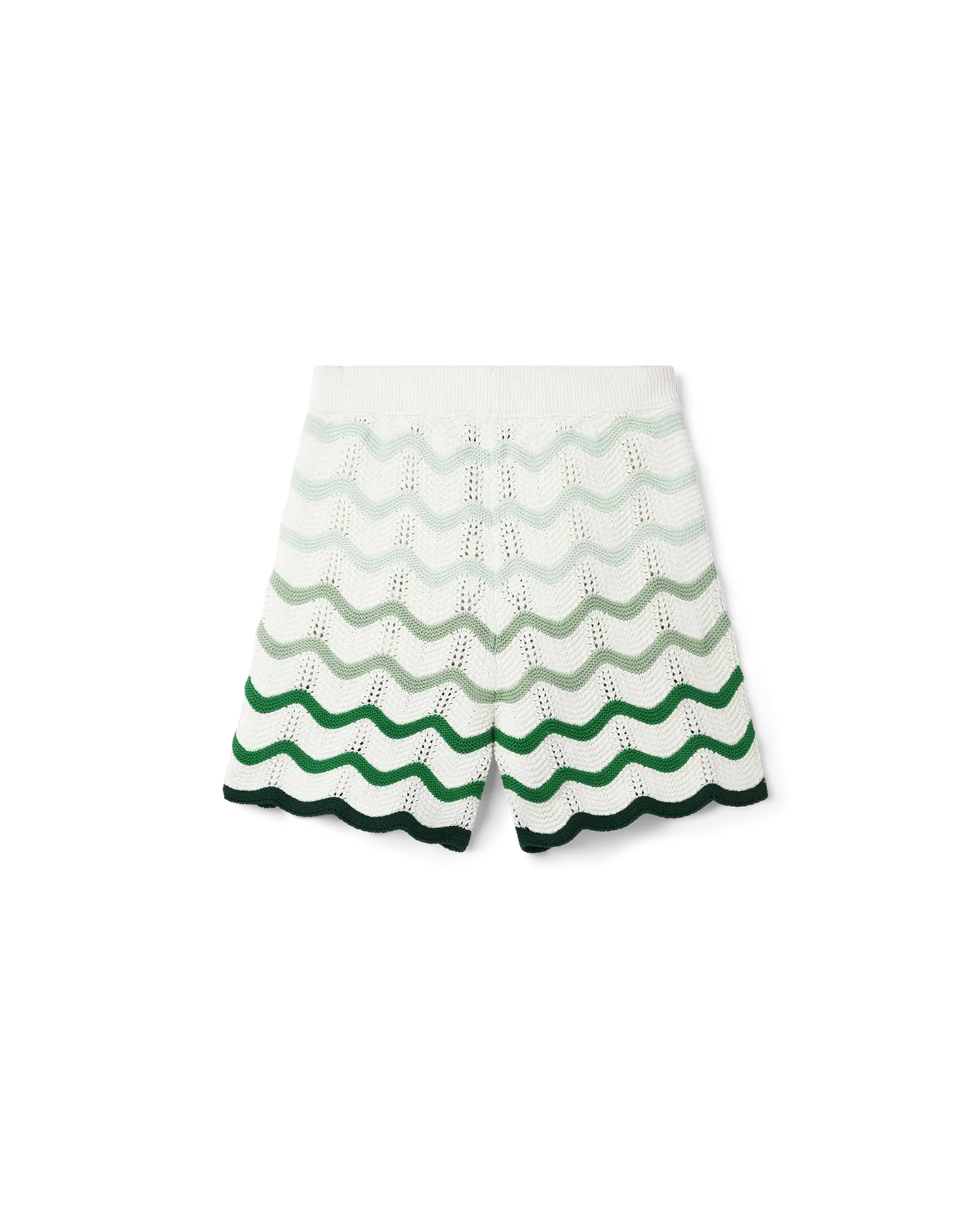 Wavy Gradient Crochet Shorts
