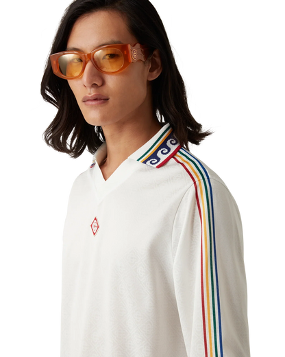 Jacquard Monogram Football Long Sleeve Shirt