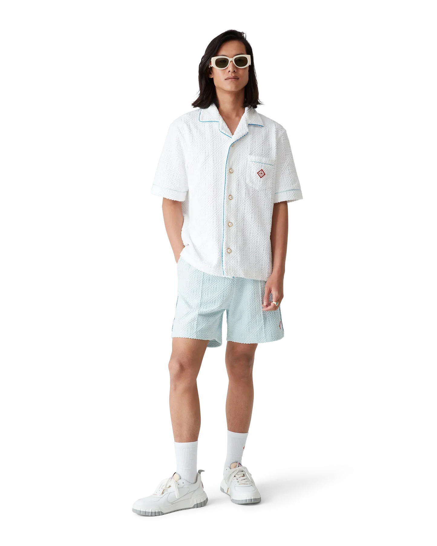 Monogram Short Sleeve Towelling Shirt