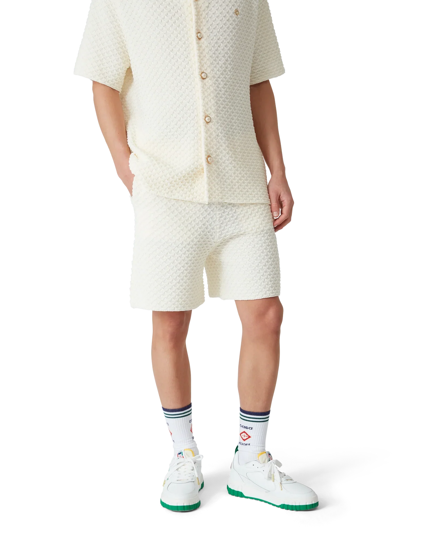 Textured Knitted Shorts