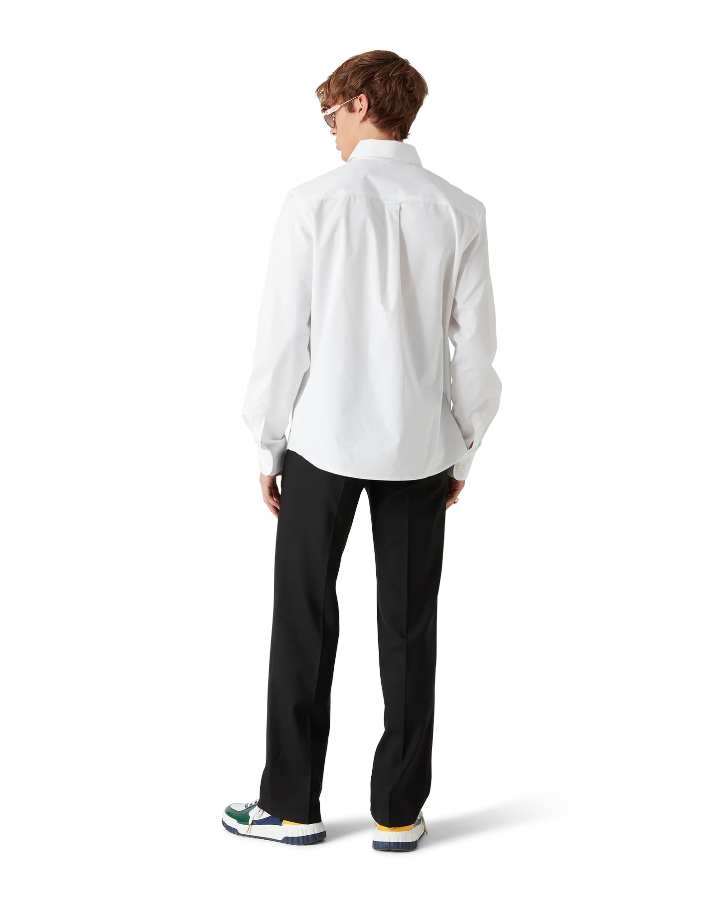 Embroidered Orange Oxford Shirt