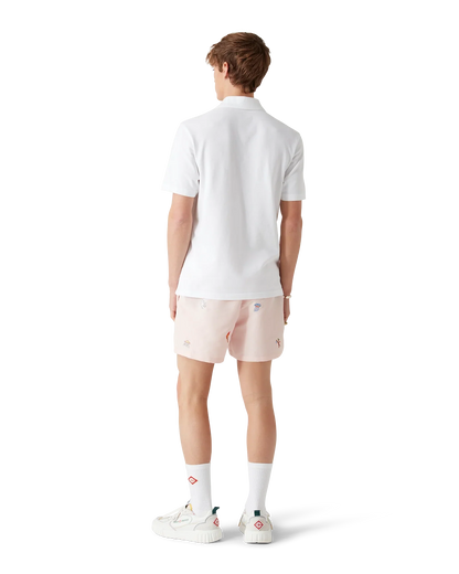 Embroidered Motif Swim Shorts