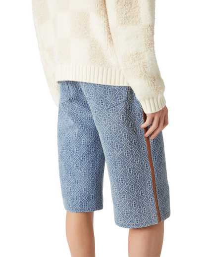 Monogram Jean Shorts