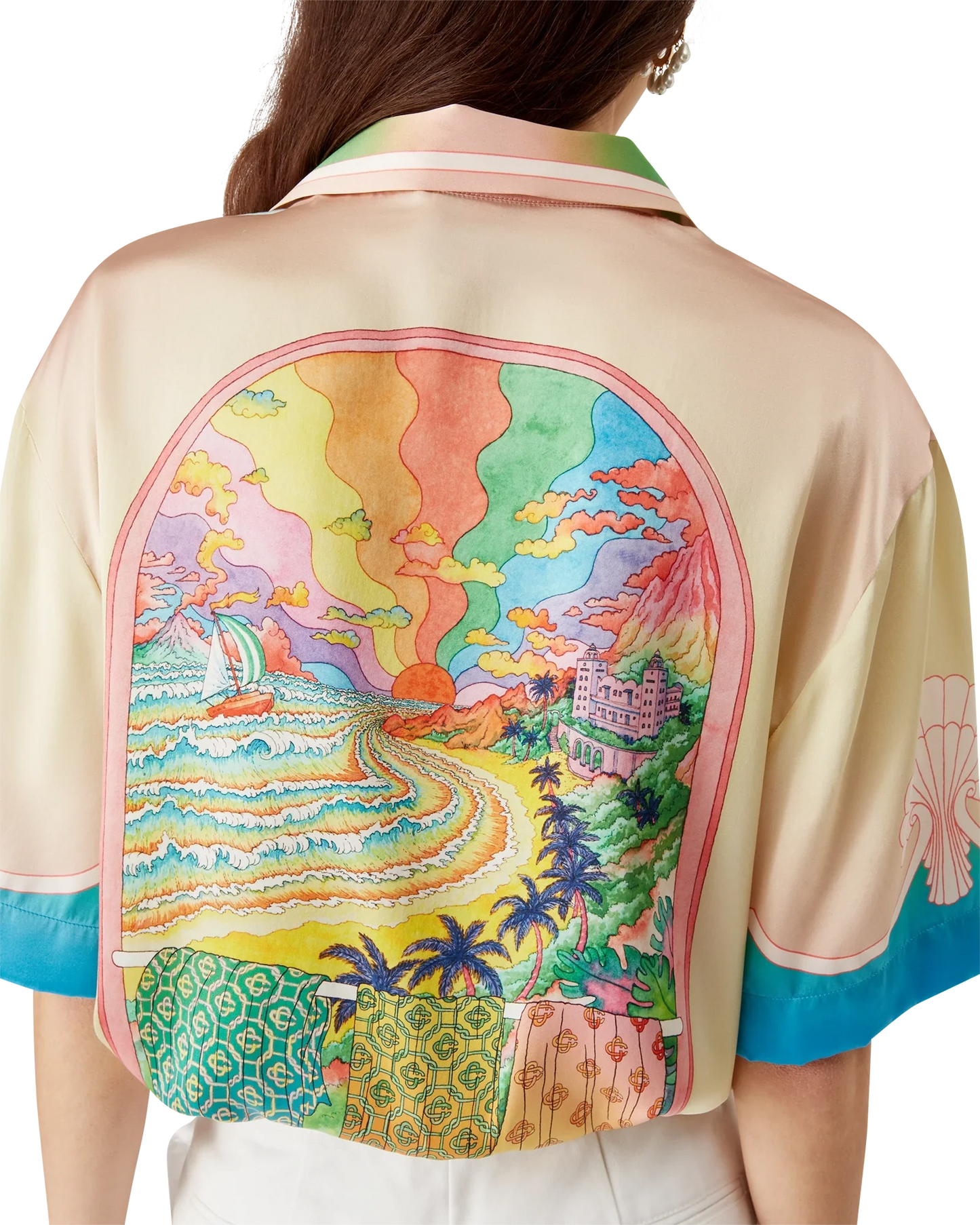 Lucid Dreams Short Sleeve Silk Shirt