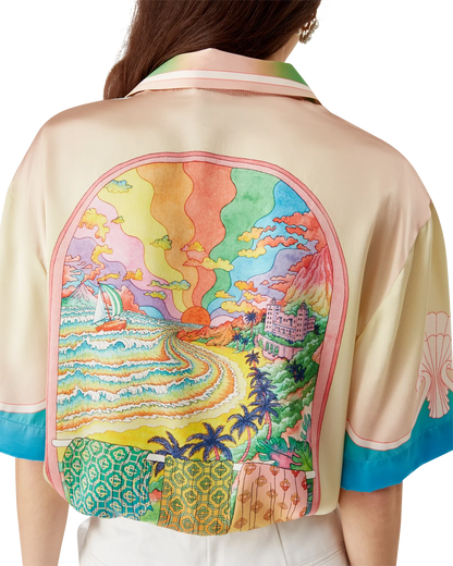 Lucid Dreams Short Sleeve Silk Shirt