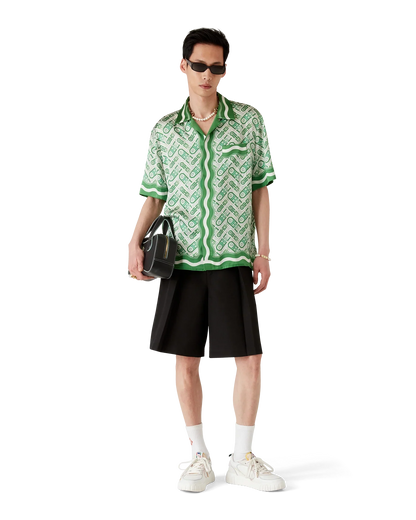 Ping Pong Short Sleeve Silk Shirt