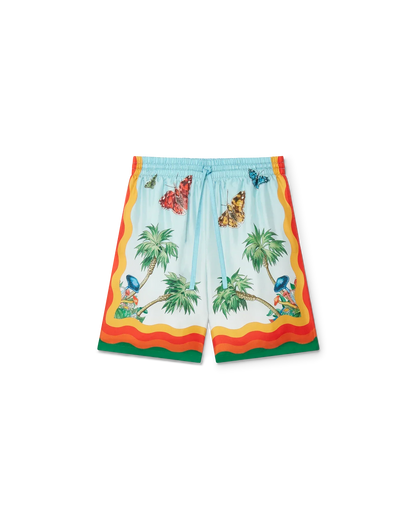 Palm Springs Tennis Club Silk Shorts