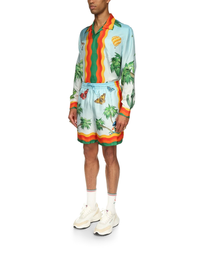 Palm Springs Tennis Club Silk Shorts