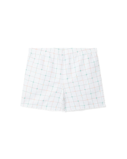 Tennis Check Swim Trunks