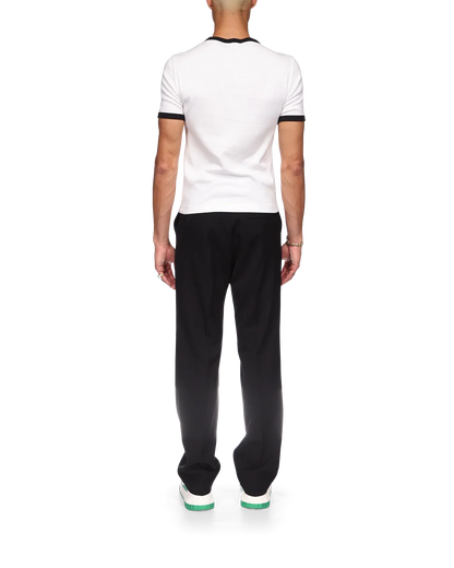 Gradient Stripe Ringer Short Sleeve T-Shirt