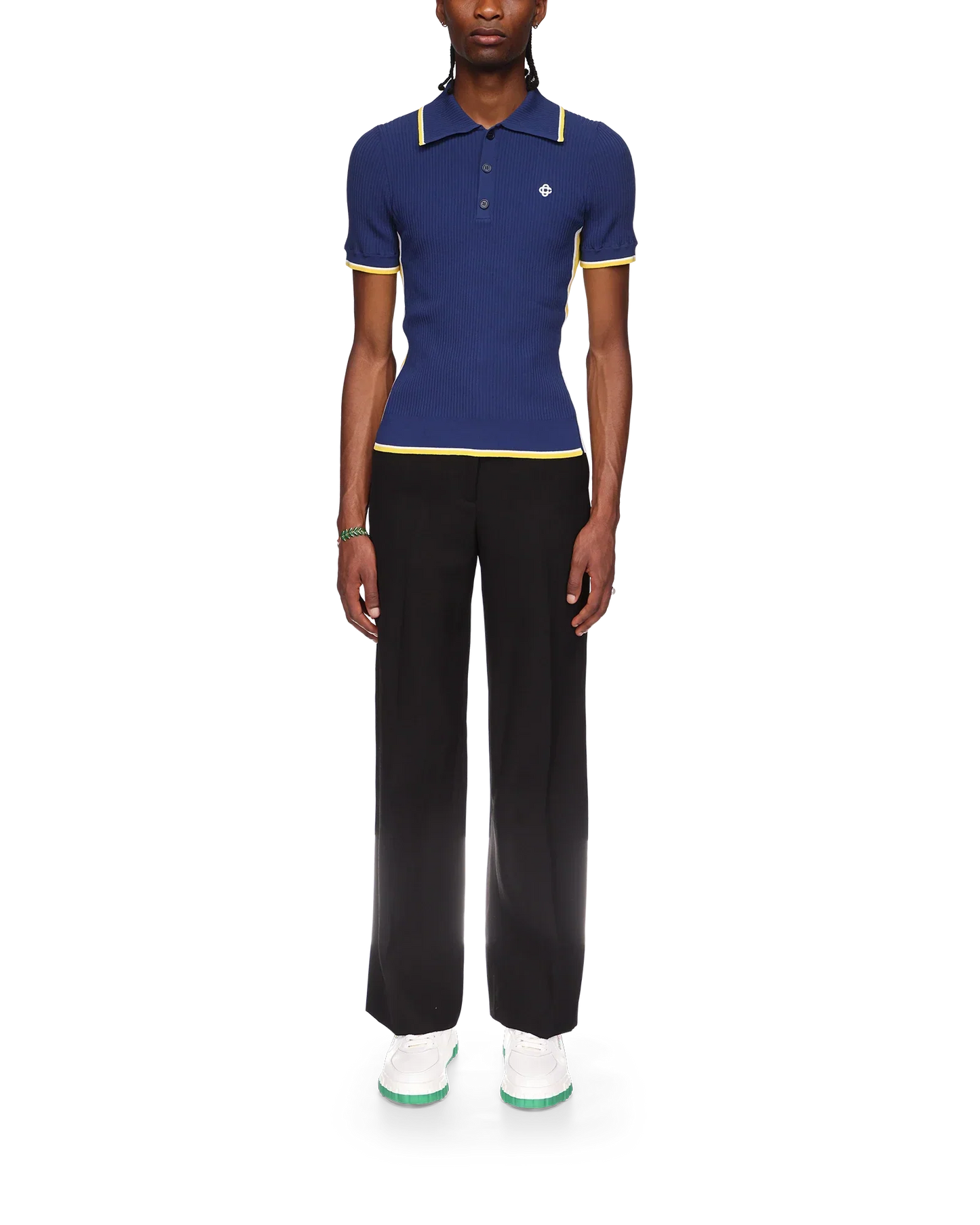 Rib Polo Shirt