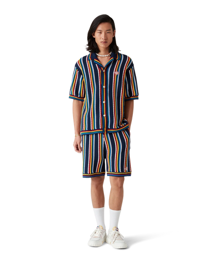 Crochet Stripe Shorts