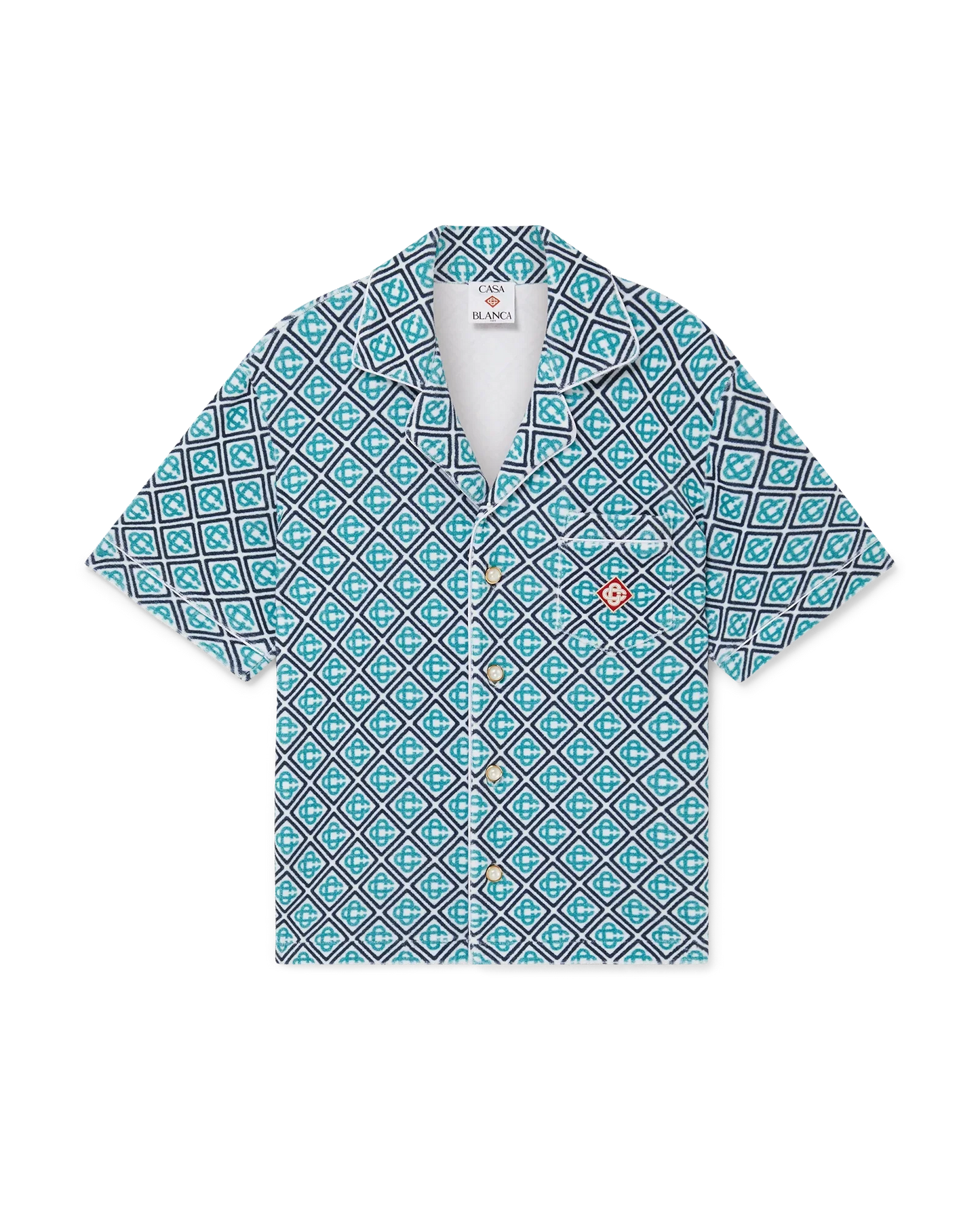 Monogram Short Sleeve Towelling Shirt
