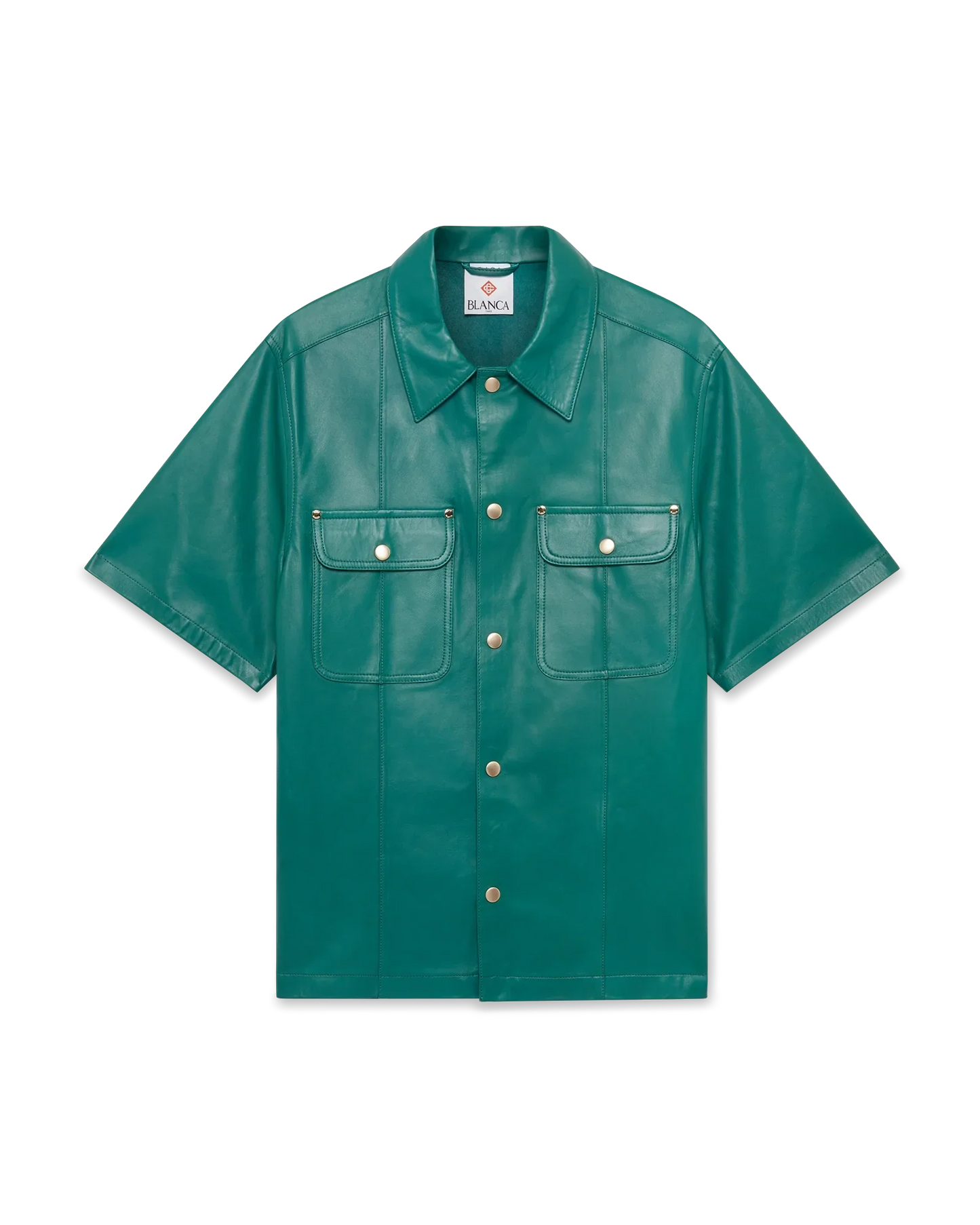 Leather Short Sleeve Shirt