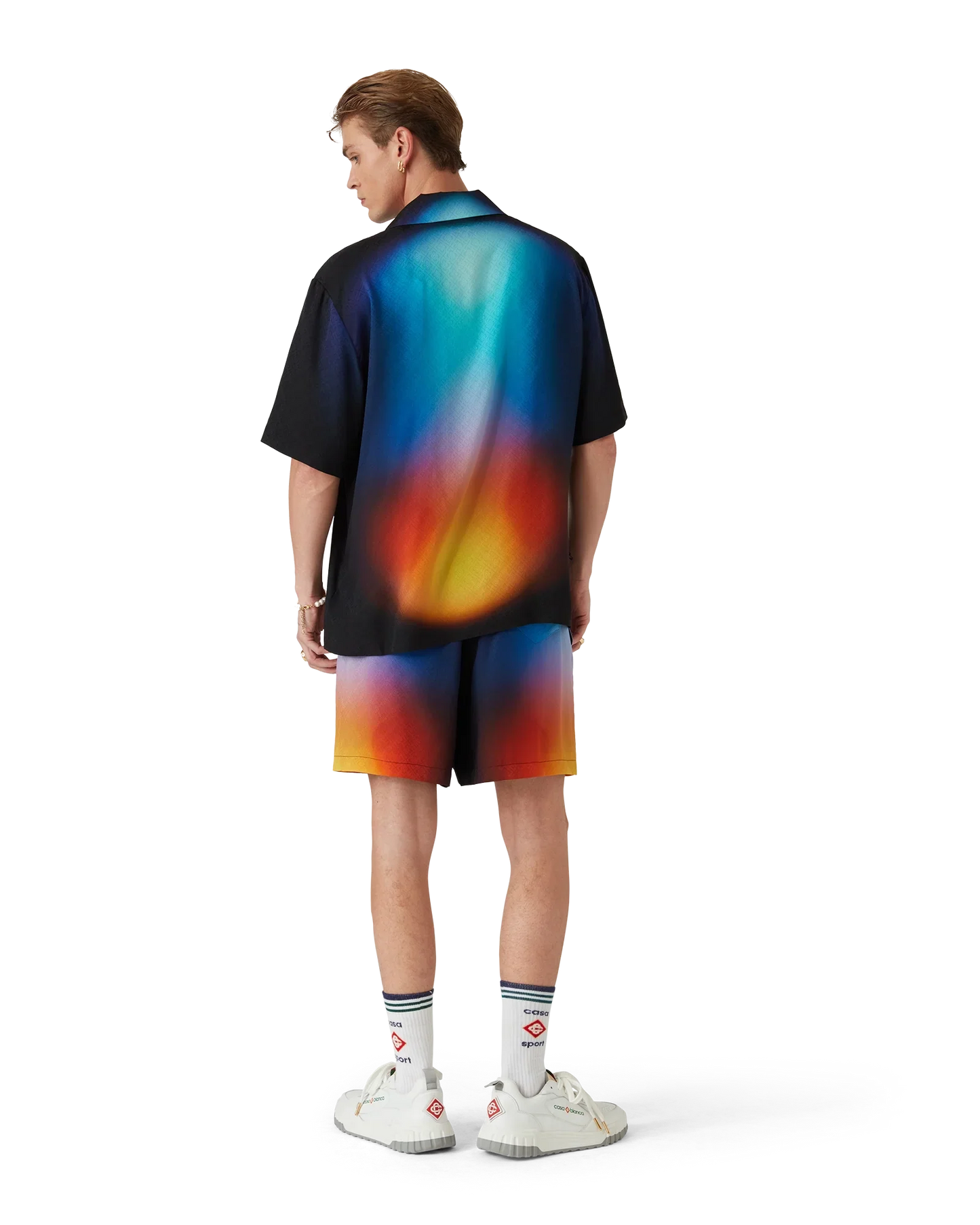 Gradient Silk Shorts