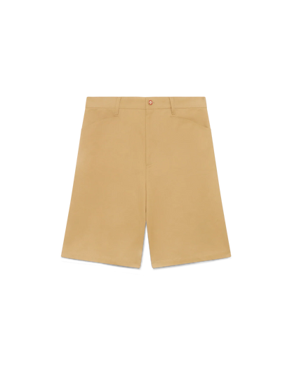 Cotton Pleated Shorts