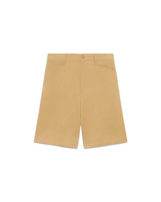 Cotton Pleated Shorts