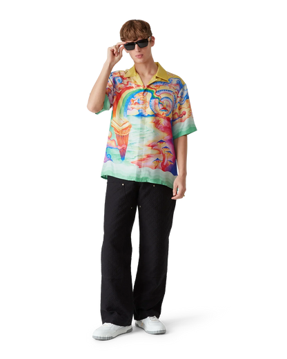 Nature's Teacher Short Sleeve Silk Shirt