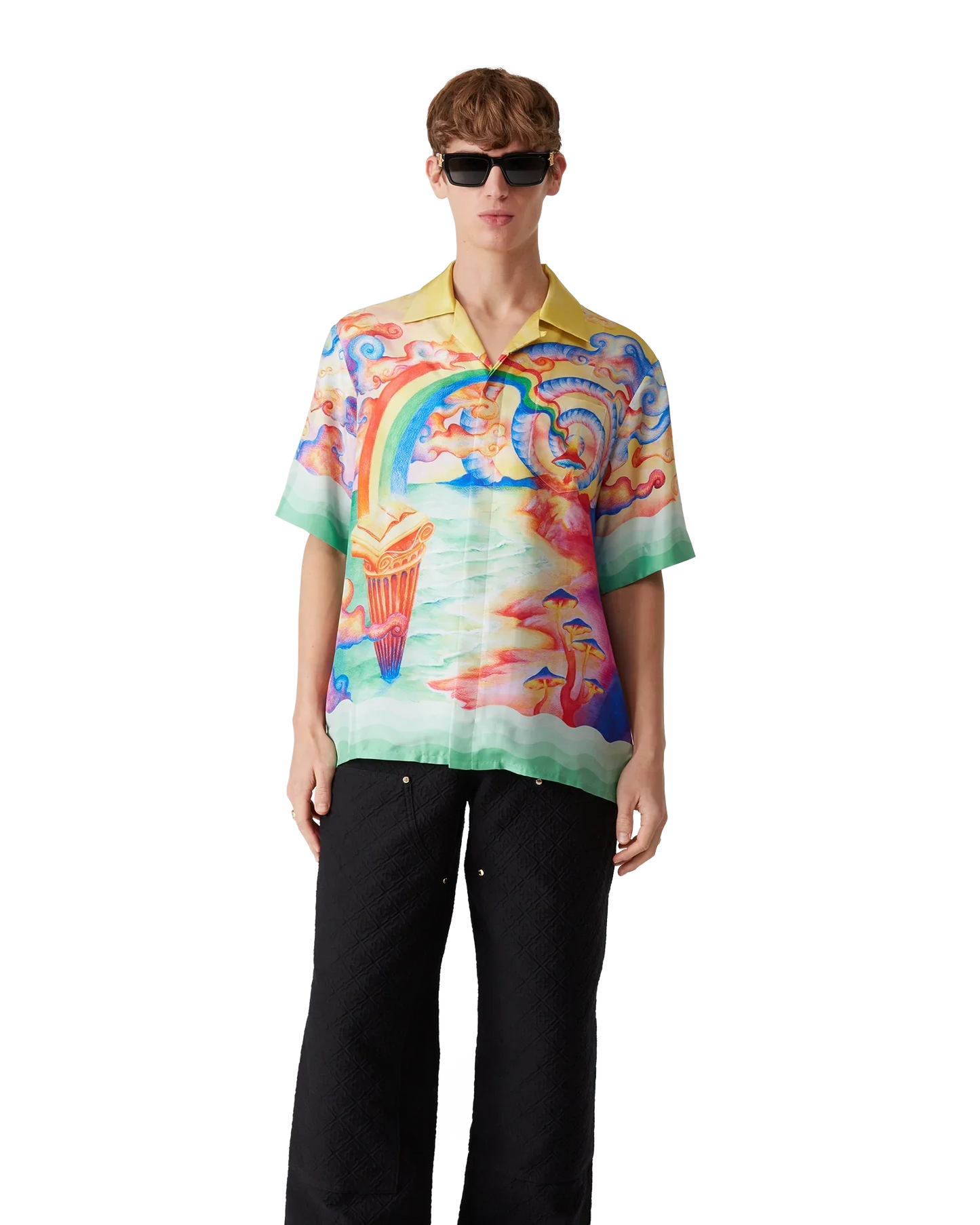 Nature's Teacher Short Sleeve Silk Shirt